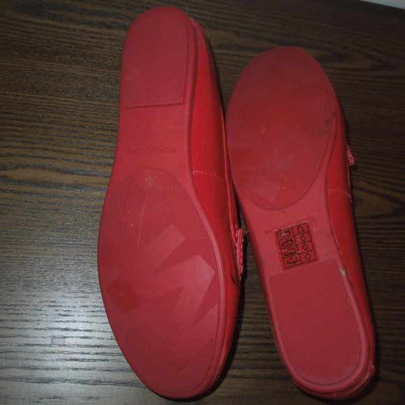 Michael Kors Red Patent Leather Loafers 9.5 - Picture 3 of 3